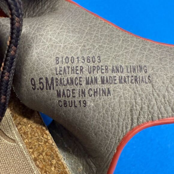 Bionica wedge orange leather sandals brown lace up  closure size 9.5 - Picture 14 of 14